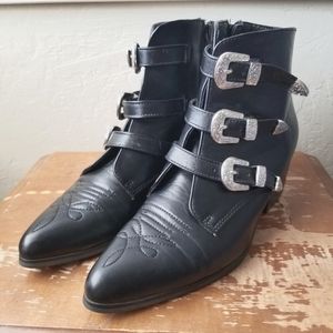 Witchy/Western T.U.K. Buckle Booties